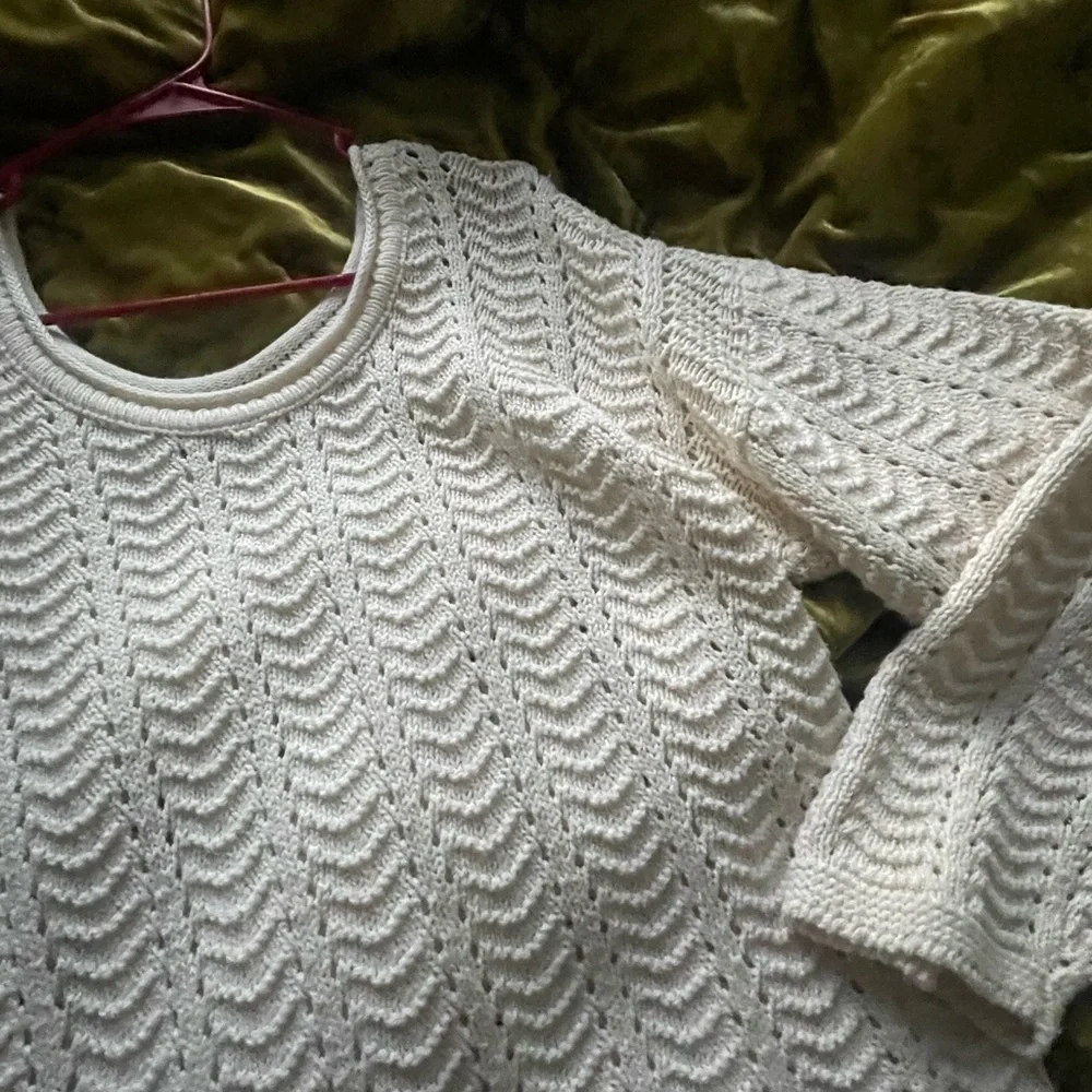 Vintage cream sweater - Picture 3 of 4